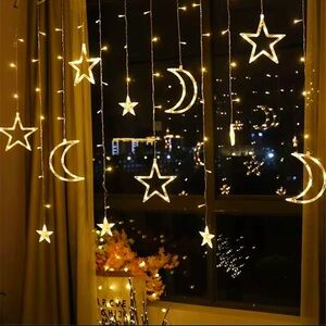 Star and Moon LED String Lights
